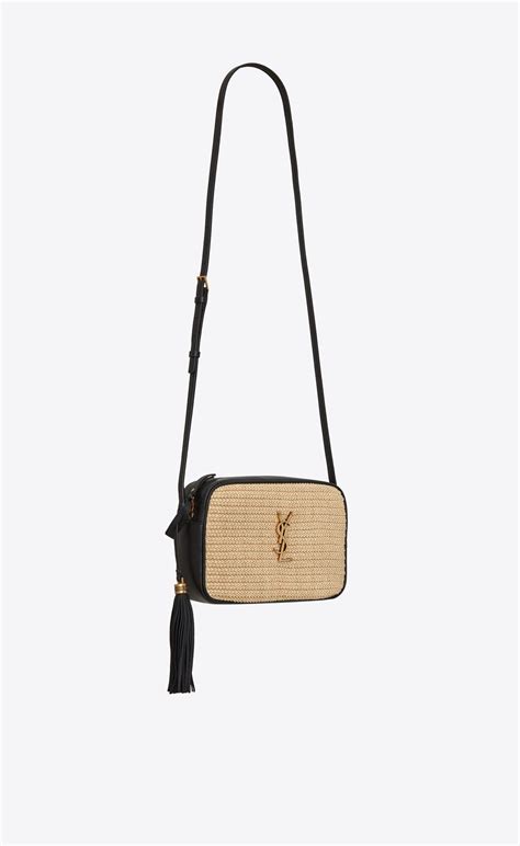 ysl lou camera bag raffia|Shop Saint Laurent Lou Raffia Camera Bag .